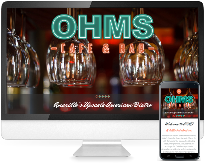 Restaurant website design in Amarillo, TX